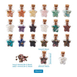 Stone Chip Beads Set with Bottles for DIY Jewelry Making