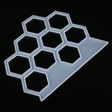 DIY Resin Epoxy Mold Hexagonal Earring Display Stand Jewelry Storage Silicone