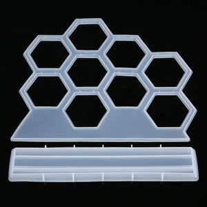 DIY Resin Epoxy Silicone Mold for Hexagonal Earring Hanger