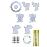 Animal Shaped Wind Chime Resin Mold Kit, Epoxy Silicone Mold for Home Decor