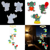 Animal Shaped Wind Chime Resin Mold Kit, Epoxy Silicone Mold for Home Decor