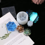 Oversized Mirror Cat Claw Keychain Resin Mold DIY Crafts