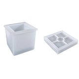 Silicone Succulent Plants Pot Mold DIY Crafts Home Decor Tools