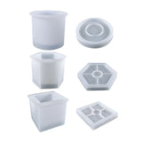 Silicone Succulent Plants Pot Mold DIY Crafts Home Decor Tools