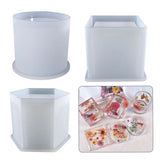 Silicone Succulent Plants Pot Mold DIY Crafts Home Decor Tools