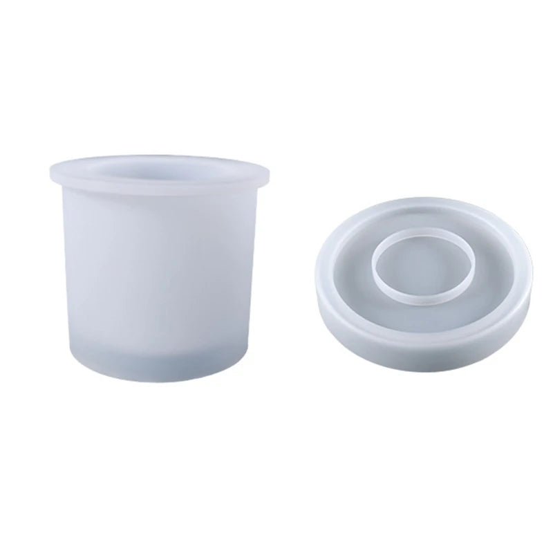 Silicone Succulent Plant Pot Epoxy Resin Mold DIY Home Decor N84D