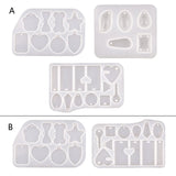 Pet Dog Tags Epoxy Resin Mold DIY Jewelry Necklace Earrings Tool Silicone Mould