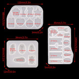 Dog Tags Epoxy Resin Mold DIY Crafts Jewelry Necklace Earrings Casting Tool
