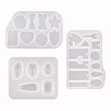 Dog Tags Epoxy Resin Mold DIY Crafts Jewelry Necklace Earrings Casting Tool