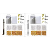 Pin Vise Hand Drill Tools Set Twist Drill Bits Eye Pins MXME
