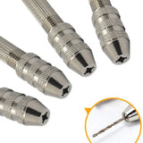 Pin Vise Hand Drill Tools Set Twist Drill Bits Eye Pins MXME