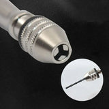 Pin Vise Hand Drill Tools Set Twist Drill Bits Eye Pins MXME