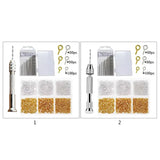 Pin Vise Hand Drill Set with Bits for Resin Clay DIY