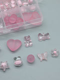 Pink Plastic Beads Jewelry Making Kit for DIY Crafts