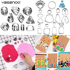 Polymer Clay Earring Cutters Set Jewelry Making Tools
