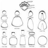 Polymer Clay Cutter Set for DIY Earrings U Pattern - Jewelry Making Mold