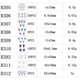 Rainbow Jewelry Findings Set DIY Making Supplies