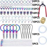 Rainbow Jewelry Findings Set DIY Making Supplies