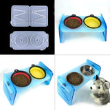 Adjustable Raised Pet Bowl Mold for Cats & Small Dogs
