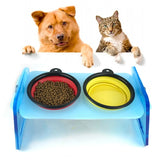 Adjustable Raised Pet Bowl Mold for Cats & Small Dogs