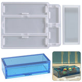 Rectangle Storage Box Resin Mold DIY Epoxy Home Office Decor UV Silicone Mold