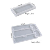 Rectangle Storage Box Resin Mold DIY Epoxy Home Office Decor UV Silicone Mold