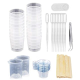 Resin Mixing Kit: Cups, Sticks, Measuring Cups, Disposable Cups