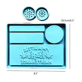 Rolling Tray Mold Herb Grinder Epoxy Resin Mould DIY Crafts Tool F3MD