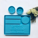 Rolling Tray Mold Herb Grinder Epoxy Resin Mould DIY Crafts Tool F3MD
