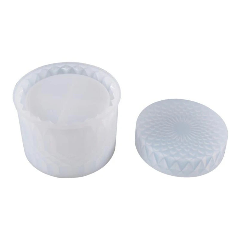 Round Storage Box Silicone Mould for DIY Crafts