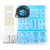 Epoxy Resin Mold for Jewelry with Claw Nails, Open Rings, Rope Accessories