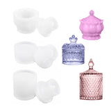 Silicone Jewelry Box Mould Storage Resin Jar Mold DIY Table Decorations