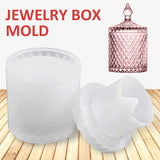 Silicone Jewelry Box Mould Storage Resin Jar Mold DIY Table Decorations