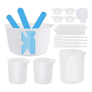 Resin Measuring Cups Kit 100Ml&250Ml&600Ml Silicone Cup Dropper