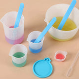 Resin Measuring Cups Kit 100Ml&250Ml&600Ml Silicone Cup Dropper