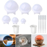 Sphere Silicone Resin Molds for DIY Jewelry and Candles