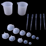 Sphere Silicone Resin Molds for DIY Resin Jewelry & Candle Making