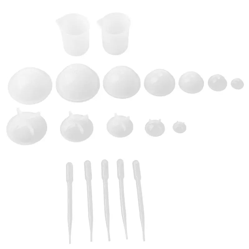 Sphere Silicone Resin Molds for DIY Resin Jewelry & Candle Making