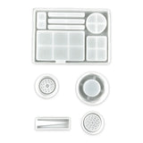 Spice Grinder Ashtray Silicone Mold for Epoxy Resin, Makeup Rolling Tray Mould