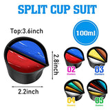 Set of 2 Silicone Pour Cups for Paint Pouring