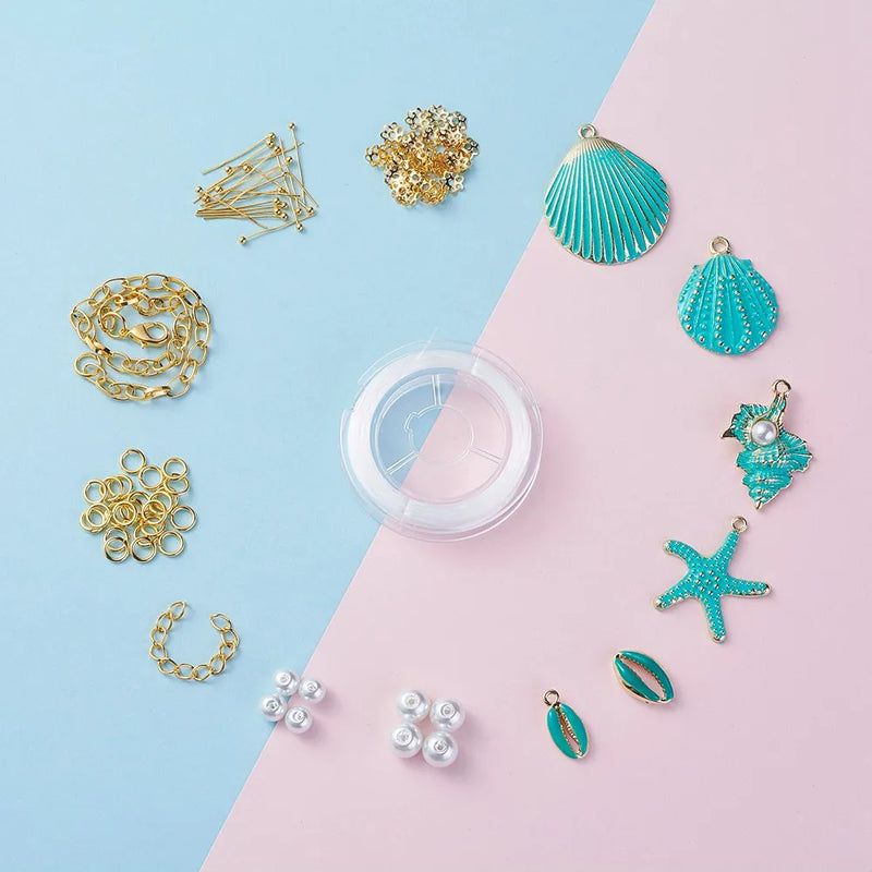 Alloy Enamel Beads Bracelet Jewelry Making Kit