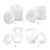 Crystal Epoxy Resin Mold DIY Crafts Tool with Lid Silicone Mould