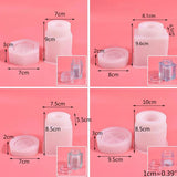 Crystal Epoxy Resin Mold Sealed Container with Lid Silicone Mould