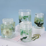 Crystal Epoxy Resin Mold Sealed Container with Lid Silicone Mould