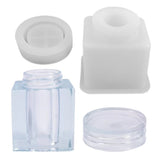 Crystal Epoxy Resin Mold Sealed Container with Lid Silicone Mould