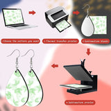 Sublimation Blank Earrings Heat Transfer Teardrop Pendant