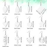 Sublimation Blank Earrings Heat Transfer Teardrop Pendant