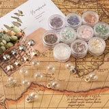 Gemstone Bead & Glass Globe Pendant Making Kit - DIY Jewelry Craft Supplies