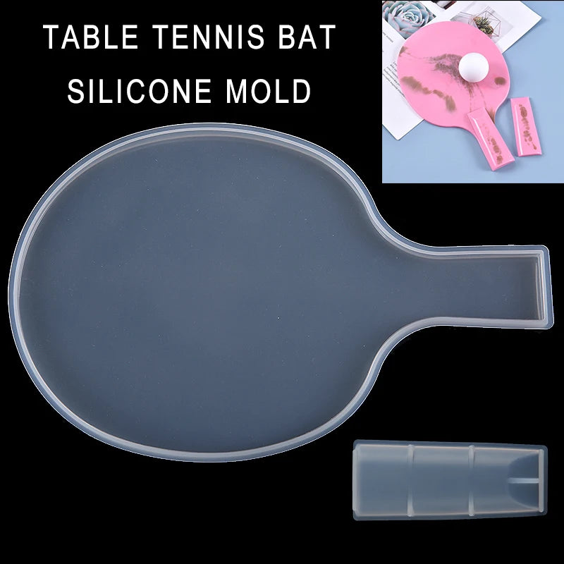 Table Tennis Racket Silicone Mold for DIY Resin Epoxy Casting