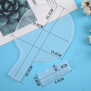 Table Tennis Racket Silicone Mold for DIY Resin Epoxy Casting